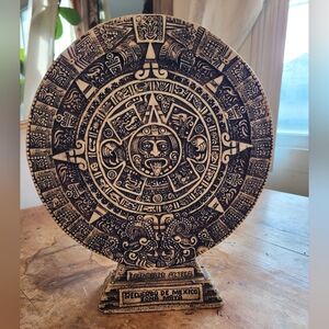Aztec Mayan Calendar Stone Art Piece